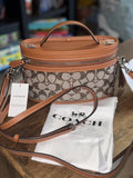 Coach Signature Vanity Crossbody Bag – Khaki Saddle