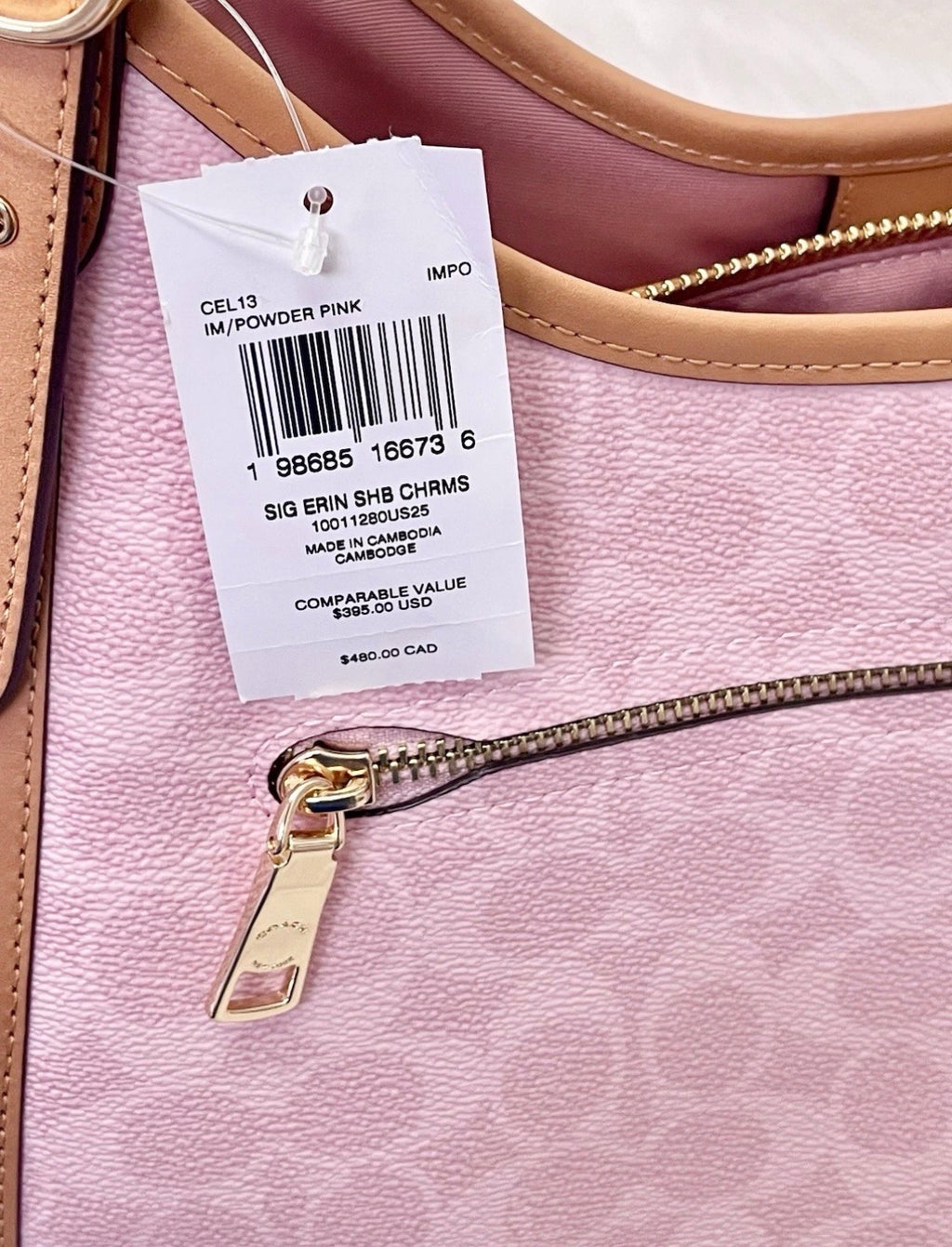 Pink Erin coach bag