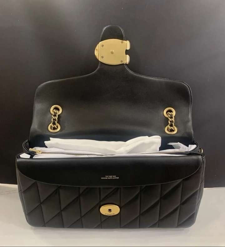 Black tabby 33 coach bag