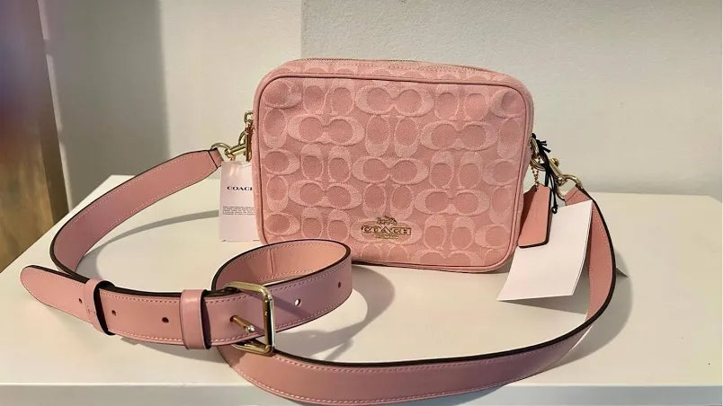 Pink carey coach bag