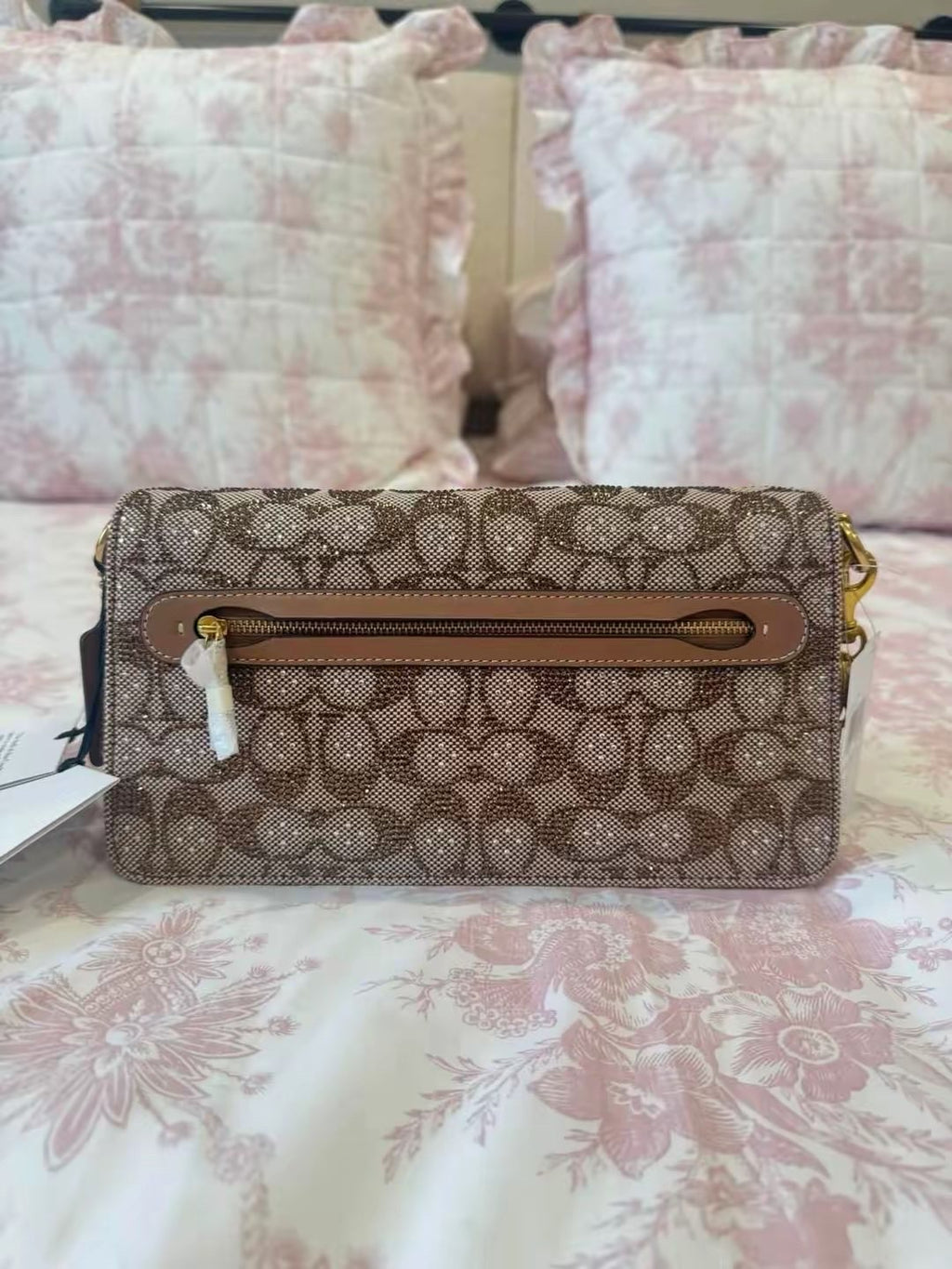 Crystal tabby coach bag