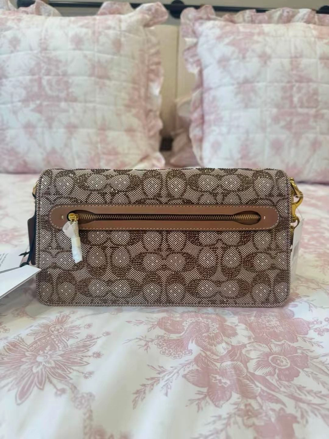 Crystal tabby coach bag