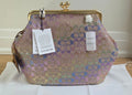 Coach Large Kisslock Frame Bag In Crystal Signature Jacquard | CCX15 | Brand New