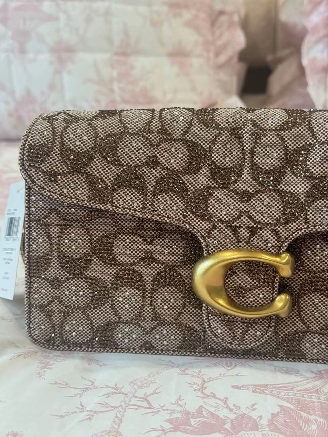 Crystal tabby coach bag