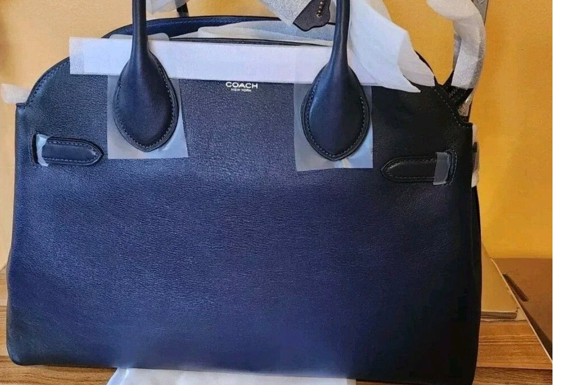 Coach empire 28 navy blue color
