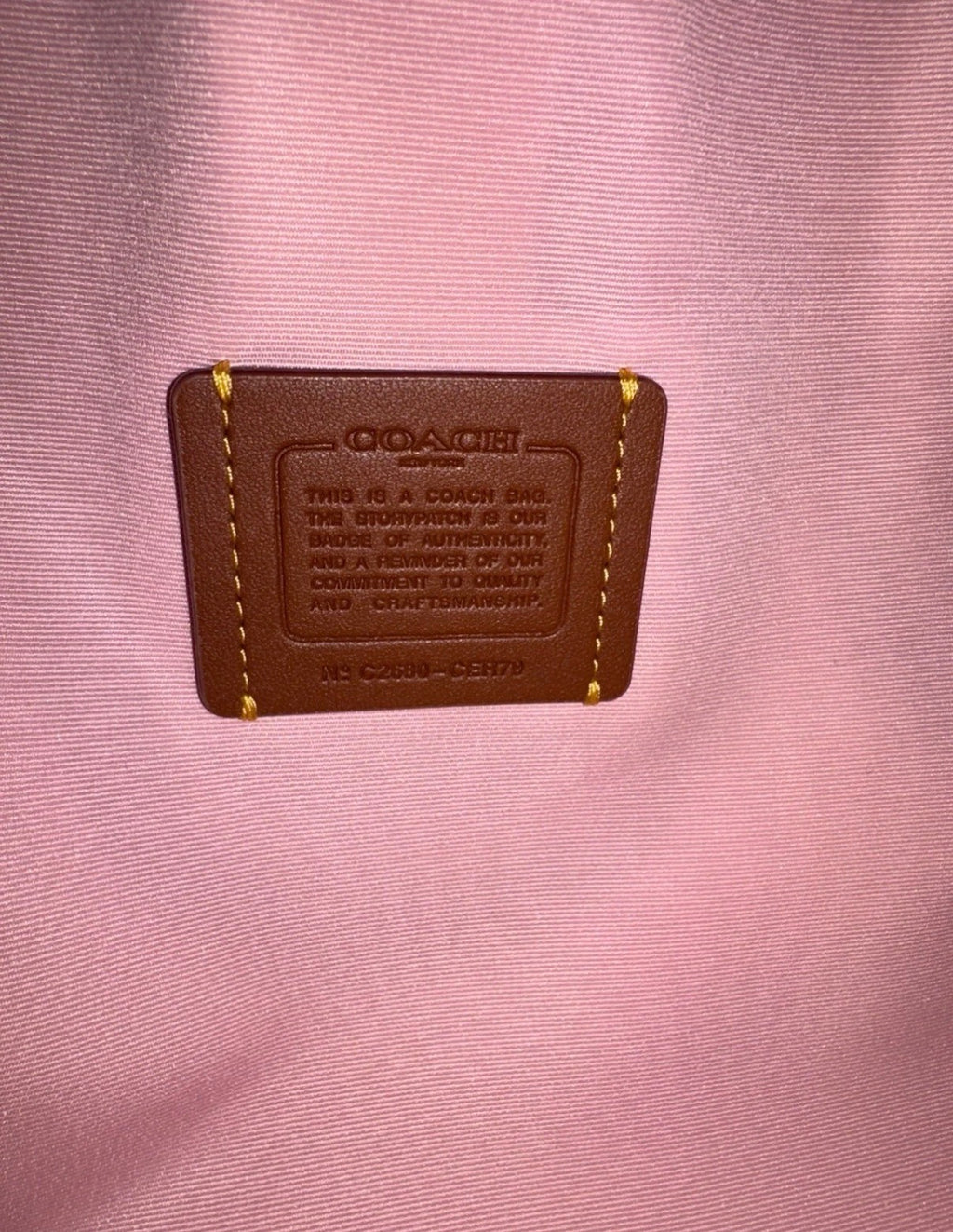 Coach Evelyn Shoulder Bag In Loved Denim With Quilting CER79 Authentic