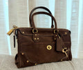 Coach Rogue Top Handle Bag – Dark Chocolate Brown