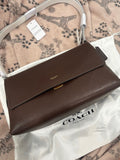 Dark brown leather Chelsea 30 coach bag