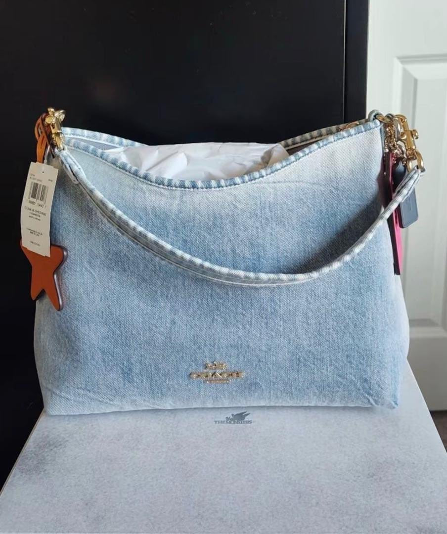 Coach Denim Hobo Shoulder Bag – Light Wash Blue