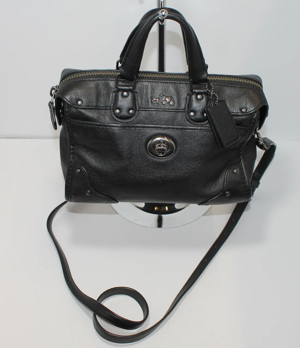 Coach Legacy Leather Satchel – Classic Black Ryder
