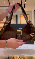 chocolate brown drifter coach bag