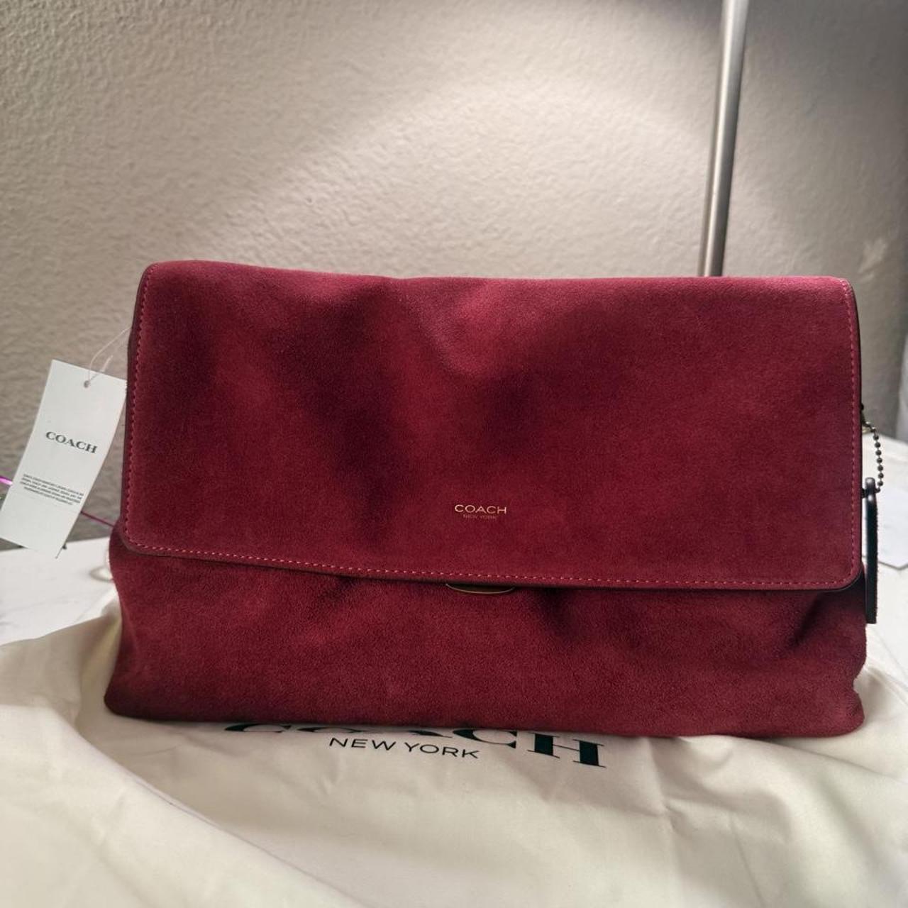 Coach Chelsea 30 Fuchsia Suede  BNWT